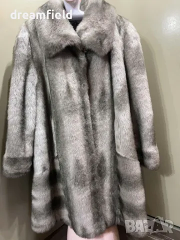 Палто еко косъм