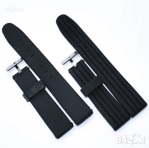 Каишка за Часовник.Кожени и Силиконов Каишки за Часовници.Бяла Черна Кафява Каишка 18,20,22,24 26мм , снимка 9 - Каишки за часовници - 54011479