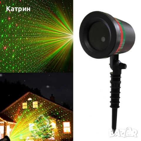 Лазерен прожектор Проектор за Коледна украса "Коледна лазерна лампа с Празнична светлина", снимка 5 - Други стоки за дома - 51983862