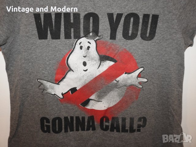 GHOSTBUSTERS Ловци на духове - дамска сива тениска (М), снимка 2 - Тениски - 34117017