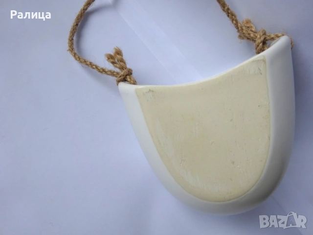 Нова бяла ваза за стена, снимка 5 - Вази - 53057285