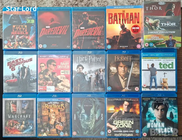 Филми на Blu Ray - Baby Driver, Батман, Деърдевил, Тор, Хобит