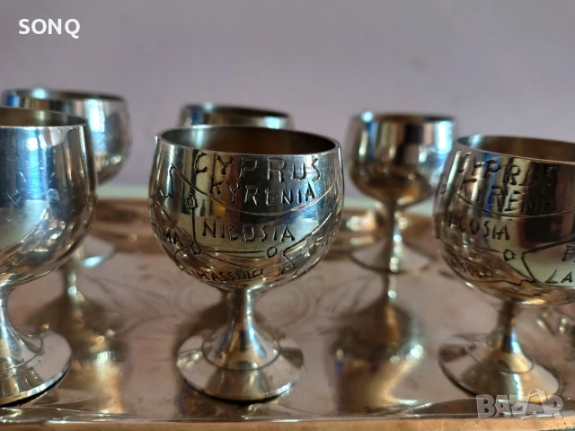 Страхотен Посребрен Сервиз, снимка 3 - Антикварни и старинни предмети - 51156002