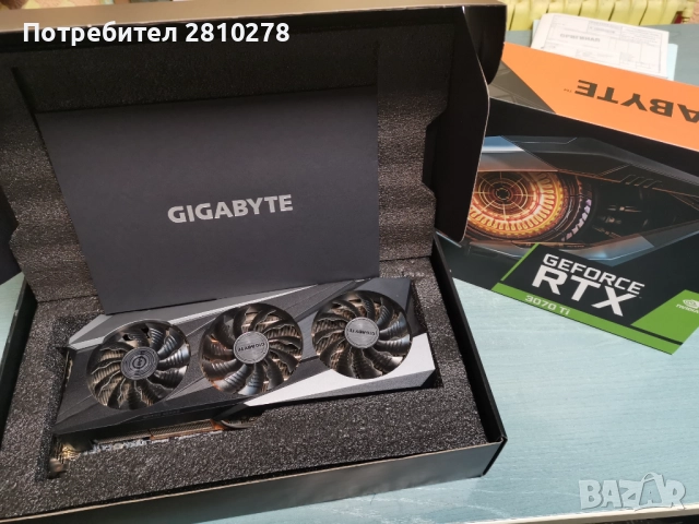 Видео карта Gigabite  RTX 3070TI, 8 gb.