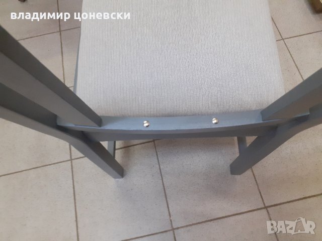 Стол от масивна дървесина с дамаска, снимка 4 - Столове - 40841453