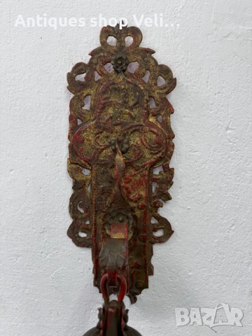 Голяма камбана за стена №7443, снимка 6 - Антикварни и старинни предмети - 51960412