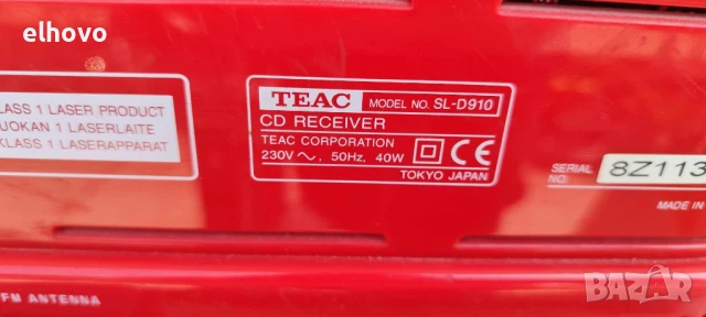CD STEREO RADIO TEAC SL D910, снимка 8 - Аудиосистеми - 50613349