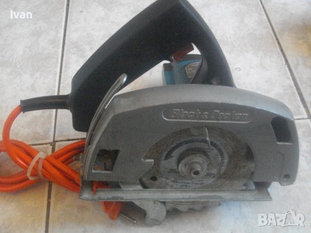 Оригинален-Black Decker DN56-W.Germany-Малък Ръчен Немски Циркуляр-ф130мм-450Вата-Отличен-Блек Декер, снимка 11 - Други инструменти - 37437656