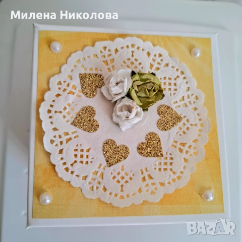 Експлодираща кутия "Жълти рози", снимка 2 - Други - 51628116