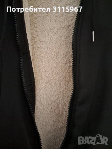 Ватиран мъжки суичър с качулка, снимка 2 - Суичъри - 54165522