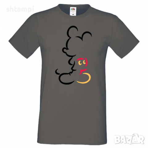 Мъжка тениска Mickey Contour Подарък,Изненада,Рожден ден, снимка 4 - Тениски - 36575638