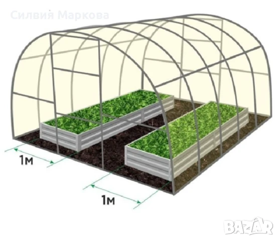 Комплект два реда лехи за оранжерии Primaterra