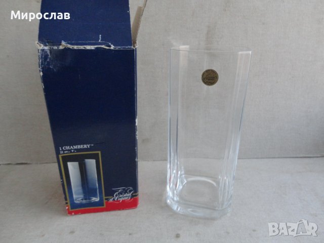 CHAMGERY CRISTAL MADE IN FRANCE ФРЕНСКА КРИСТАЛНА ВАЗА ФРЕНСКИ КРИСТАЛ , снимка 6 - Вази - 38887522