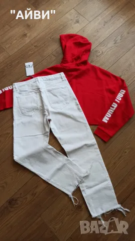 ZARA Нови дамски дънки и суитчър, снимка 4 - Дънки - 49534627