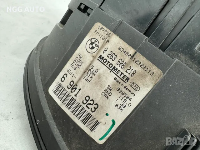 Табло Километраж MOTOMETER за BMW E46 2.0d, 1 036 017 005, 0 263 606 218, 6 901 923, снимка 3 - Части - 47920326