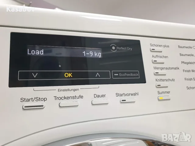 9кг - Пара - Подсветка - Miele Сушилня с термопомпа Миеле 12м Гаранция, снимка 3 - Сушилни - 55908391