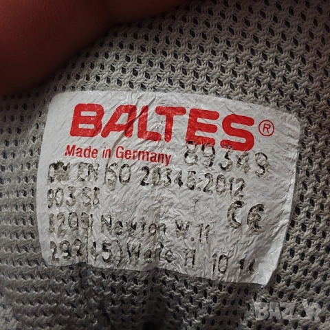 Baltes Newton S3 работни предпазни обувки номер 45 с бомбе , снимка 8 - Други - 52657133