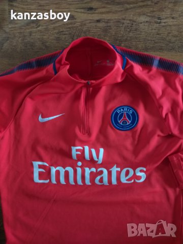 Nike Paris Saint-Germain 17/18 Dri-FIT - страхотна мъжка блуза , снимка 6 - Спортни дрехи, екипи - 40486949