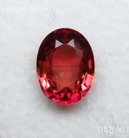 Очарователен червеникаво оранжев сапфир - 0.94кт.! Нов!, снимка 6 - Други - 48059980