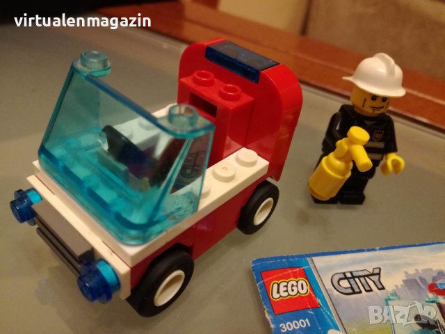 Конструктор Лего - модел LEGO City 30001 - Пожарникарска кола, снимка 2 - Конструктори - 38763286
