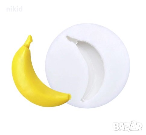 мини банан силиконов молд форма декорация и украса фондан
