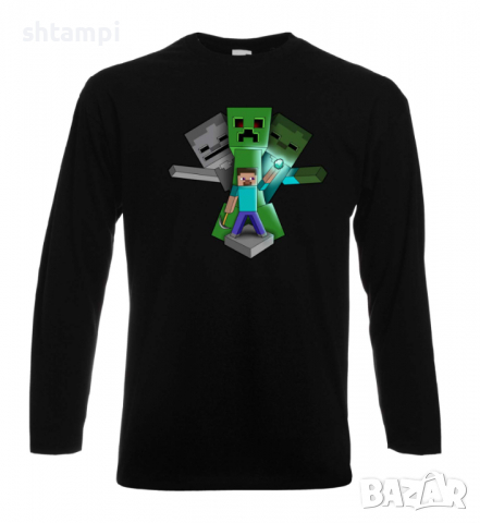 Мъжка тениска Steve Football , майнкрафт,Minecraft,Игра,Забавление,подарък,Изненада,Рожден Ден., снимка 10 - Тениски - 36497205