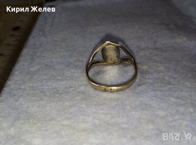 СТАР СКЪПОЦЕНЕН СРЕБЪРЕН АРТ ДЕКО ПРЪСТЕН МАЙСТОРСКА РЪЧНА ИЗРАБОТКА с ЕСТЕСТВЕНА БЯЛА ПЕРЛА 40261, снимка 8 - Антикварни и старинни предмети - 42380519