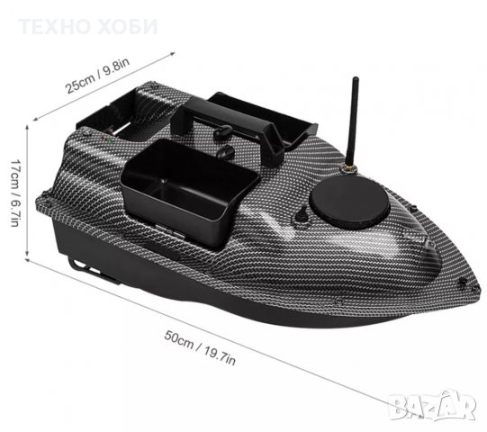 Лодка за захранка карбонова с 16 точков GPS Bait Boat,12000mA батерия,бонус сак,зарядно за кола,, снимка 14 - Стръв и захранки - 38126617