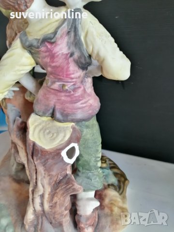 Стара керамична статуетка ръчнорисувана, снимка 2 - Статуетки - 40205042