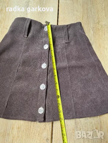 Пола в кафяво, снимка 2 - Поли - 50253723