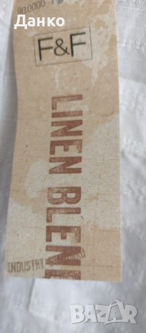 Мъжка риза с къс ръкав Linen blend F&F , снимка 7 - Ризи - 53915461