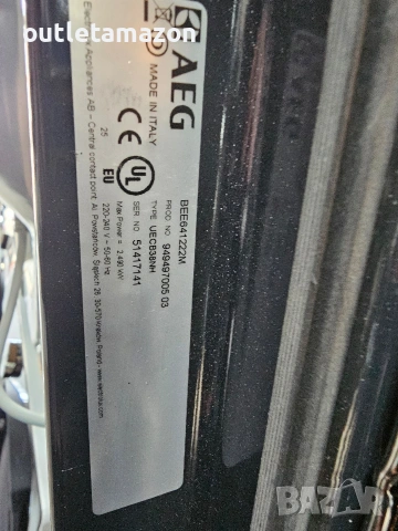 фурна за вграждане AEG , снимка 9 - Печки, фурни - 53266031