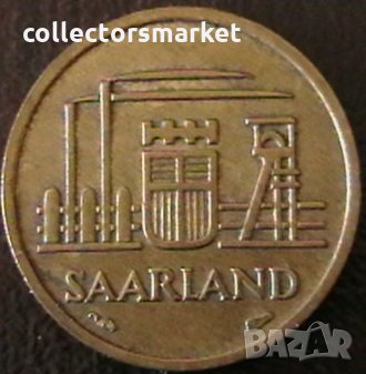 10 франка 1954, Саарланд, снимка 2 - Нумизматика и бонистика - 34383170