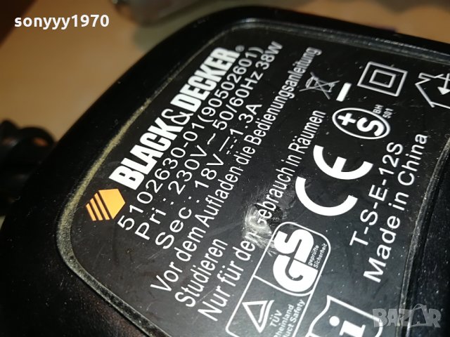 black & decker ВИНТОВЕРТ charger-внос швеицария, снимка 6 - Винтоверти - 29186830