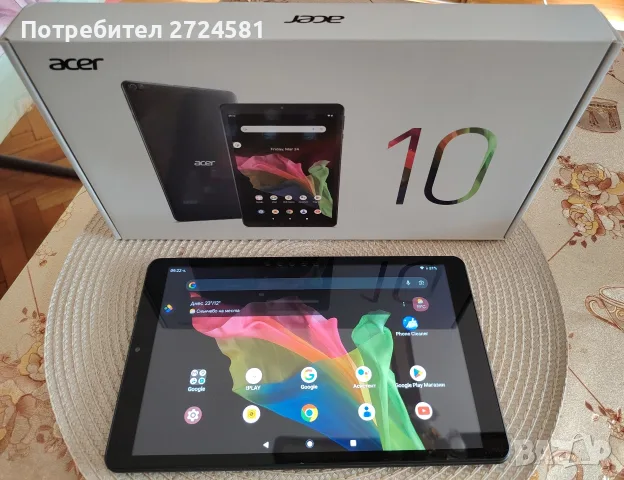 Само за 99 евро ! Таблет ACER Iconia A10 Wi-Fi BLACK WI-FI, 64 GB, 10.1 ", RAM 4 GB, снимка 2 - Таблети - 56042907