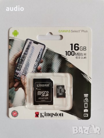 Карта памет Kingston micro SD 16 GB, снимка 1 - Карти памет - 30974719