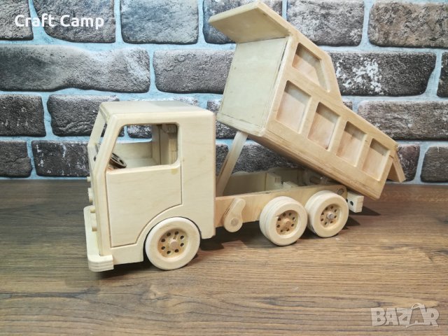 Дървен макет на камион - Самосвал – Craft Camp, снимка 7 - Коли, камиони, мотори, писти - 44148110