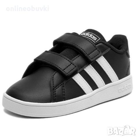 НАМАЛЕНИЕ!!!Бебешки спортни обувки ADIDAS GRAND COURT Черно, снимка 3 - Бебешки обувки - 30744460