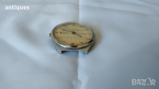 Мъжки механичен ръчен часовник - РАКЕТА / RAKETA - Календар, снимка 5 - Антикварни и старинни предмети - 38147907