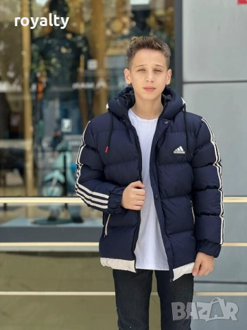 Детско пухено палто с качулка за момче, снимка 2 - Детски комплекти - 52145692