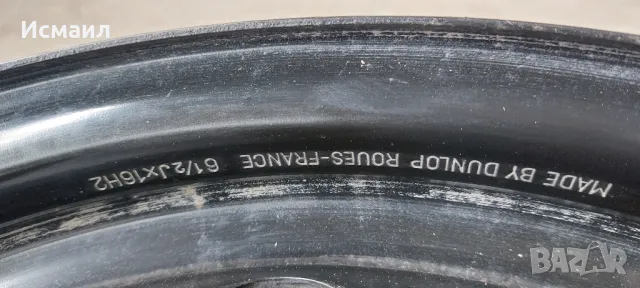 Железна джанта за Опел 16ц, снимка 6 - Гуми и джанти - 48479788