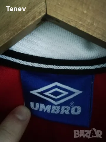 Manchester United Beckham 1998-1999-2000 Umbro оригинална тениска фланелка Бекъм Манчестър Юнайтед , снимка 5 - Тениски - 52897035