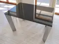 Малка трапезна маса със стъклен плот, снимка 4