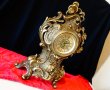 Бронзов механичен каминен часовник,барок. , снимка 12