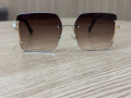 Слънчеви кафеви очила със златни рамки GC, снимка 7