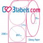 3labels Етикети на ролка за цветни инкджет принтери - Epson, Afinia, Trojan inkjet, снимка 6