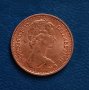 1/2 пени Великобритания 1982 , Кралица Елизабет II penny 1982 половин пени, снимка 2