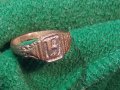 Много стар пръстен сачан над стогодишен с БУКВА - А - 60101, снимка 10