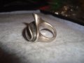 ДИЗАЙНЕРСКИ АРТ СРЕБЪРЕН КУХ ПРЪСТЕН ЛАКИРАНО СРЕБРО 925 ПРЕКРАСНА РЪЧНА МАЙСТОРСКА ИЗРАБОТКА 27305, снимка 10