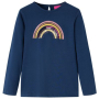 Детска тениска с дълъг ръкав, нейви синьо, 104(SKU:14285, снимка 1 - Детски тениски и потници - 44802600